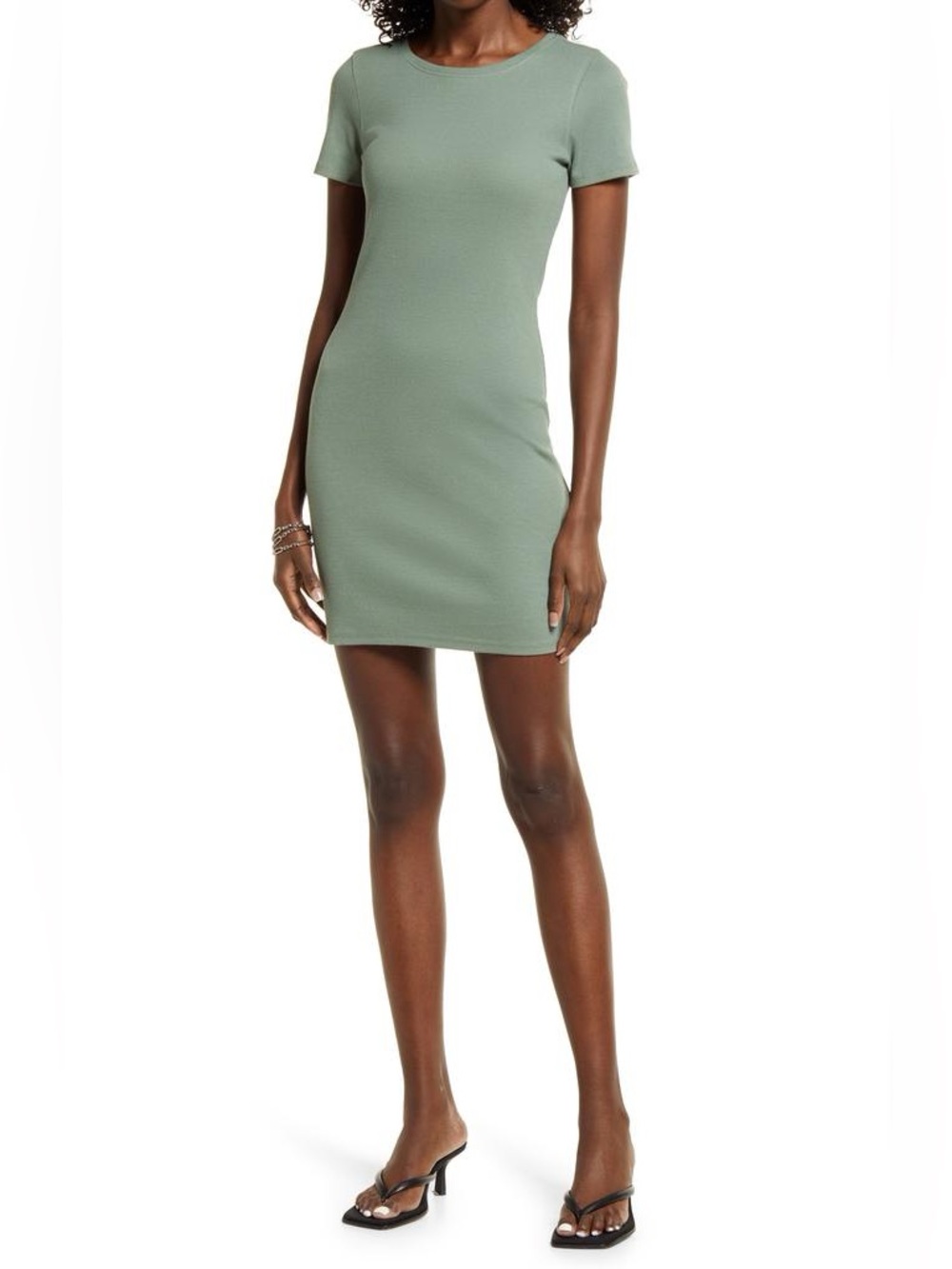 2-Pack of Open Edit Ribbed Bodycon Dresses